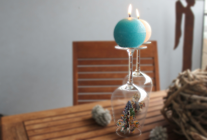 Origami Weihnachtsbaum im Glas als Kerzenhalter2