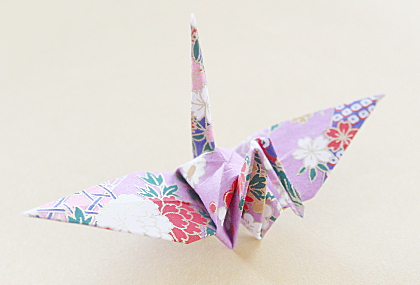Origami, Traditioneller Kranich