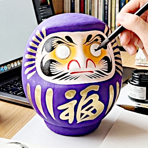 Daruma 9cm, violett