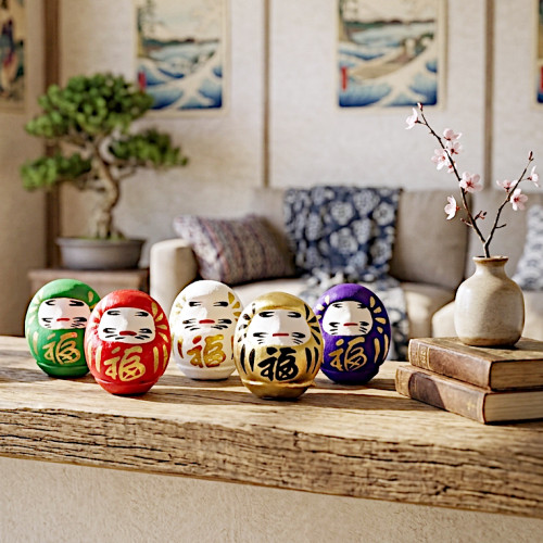 daruma rot, daruma gold, daruma grün, daruma lila, daruma weiss