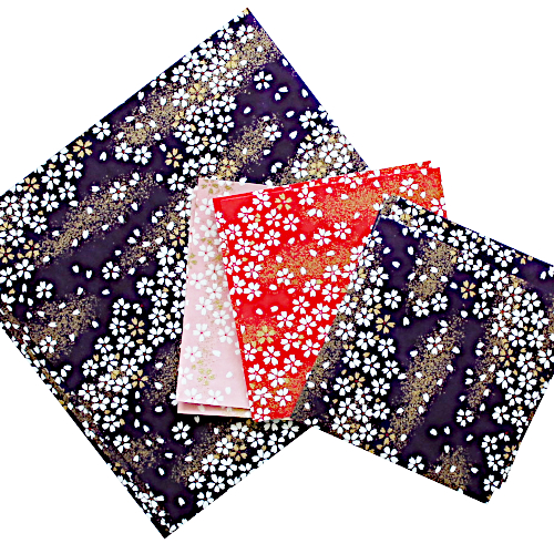 Japanpapier-Set Schweiz, verschiedene Grössen 9cm und 15cm, ideal für Origami und Basteln 