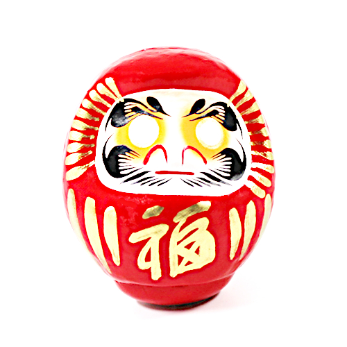 Roter Daruma Puppe 9cm traditioneller japanischer Glücksbringer Glück Erfolg Schweiz