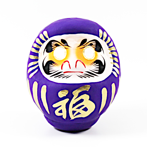 Violetter Daruma Puppe 9cm eine gute Beziehung