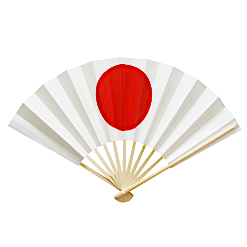 Japanische Fächer, Hinomaru, Japan - Flagge