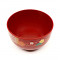 Japanische Schüssel mit Blumenmotiv, rot