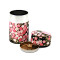 Japanische Teedose, sakura, schwarz