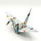 Bunter Stapel japanisches Washi-Origami-Papier.