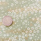 Japanipapier im Grossformat mit weissem Sakura (Kirschblüten) muster und goldenen Akzenten auf hellgrünem Hintergrund