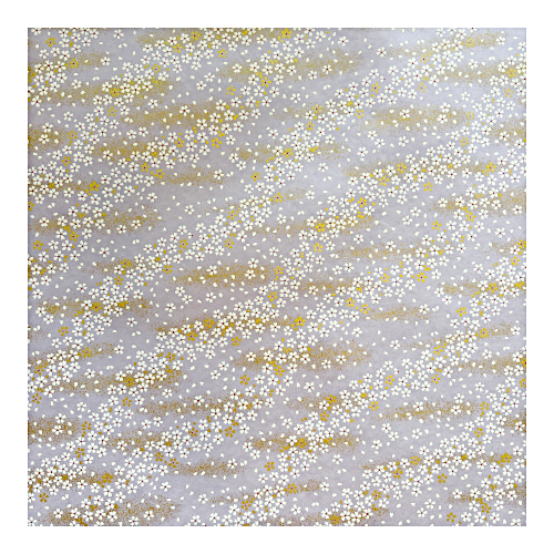 Japanpapier im Grossformat mit Sakura (Kirschblüten) muster (Sakura) auf hellviolettem Hintergrund