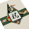 Japanische Grusskarte, Kanji Gratulation mit Origami Kranich