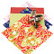 Traditionelles japanisches Origami-Papier, bunt gemustert und einfarbig