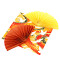 Traditionelles japanisches Origami-Papier, bunt gemustert und einfarbig