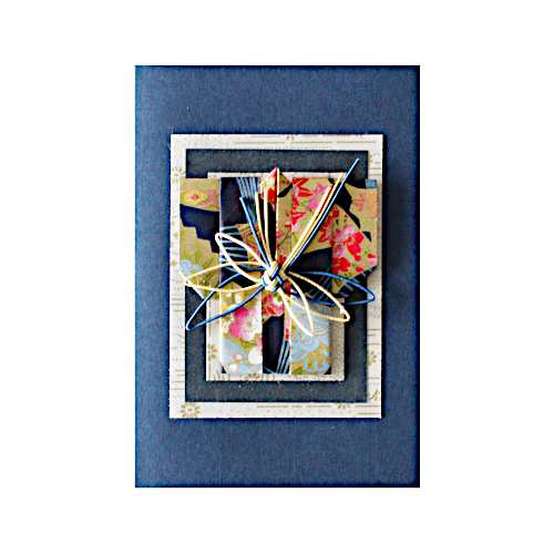 Japanische Grusskarte, Origami Haori